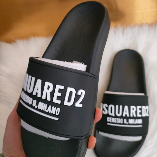 Cheap Dsquared Slippers For Women #1216183 Replica Wholesale [$48.00 USD] [ITEM#1216183] on Replica Dsquared Slippers