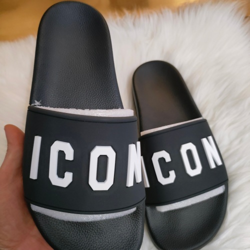 Cheap Dsquared Slippers For Women #1216187 Replica Wholesale [$48.00 USD] [ITEM#1216187] on Replica Dsquared Slippers