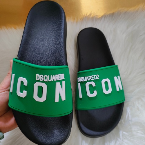 Cheap Dsquared Slippers For Men #1216220 Replica Wholesale [$48.00 USD] [ITEM#1216220] on Replica Dsquared Slippers