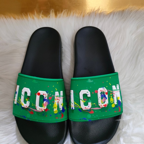 Cheap Dsquared Slippers For Men #1216225 Replica Wholesale [$48.00 USD] [ITEM#1216225] on Replica Dsquared Slippers