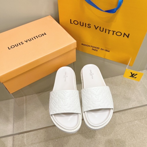 Cheap Louis Vuitton Slippers For Women #1216263 Replica Wholesale [$56.00 USD] [ITEM#1216263] on Replica Louis Vuitton Slippers