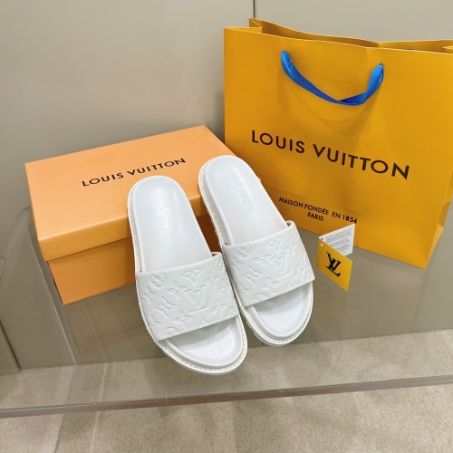 Cheap Louis Vuitton Slippers For Women #1216263 Replica Wholesale [$56.00 USD] [ITEM#1216263] on Replica Louis Vuitton Slippers