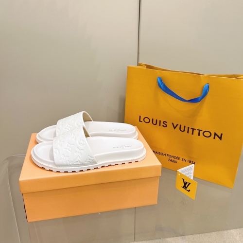 Cheap Louis Vuitton Slippers For Women #1216263 Replica Wholesale [$56.00 USD] [ITEM#1216263] on Replica Louis Vuitton Slippers