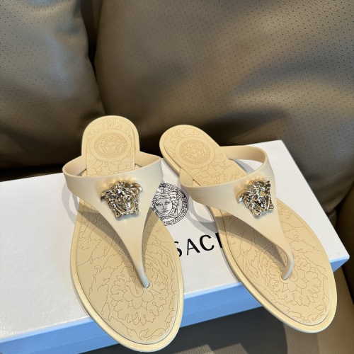 Cheap Versace Slippers For Women #1216271 Replica Wholesale [$45.00 USD] [ITEM#1216271] on Replica Versace Slippers