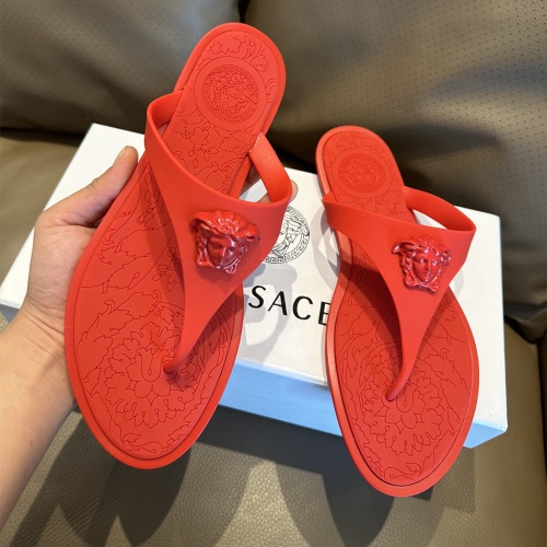 Cheap Versace Slippers For Women #1216274 Replica Wholesale [$45.00 USD] [ITEM#1216274] on Replica Versace Slippers