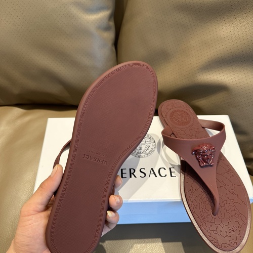 Cheap Versace Slippers For Women #1216293 Replica Wholesale [$45.00 USD] [ITEM#1216293] on Replica Versace Slippers