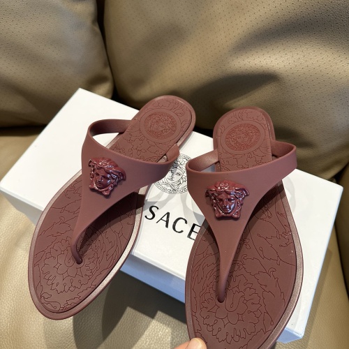 Cheap Versace Slippers For Women #1216293 Replica Wholesale [$45.00 USD] [ITEM#1216293] on Replica Versace Slippers