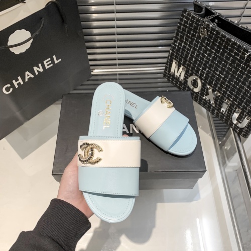 Cheap Chanel Slippers For Women #1216348 Replica Wholesale [$56.00 USD] [ITEM#1216348] on Replica Chanel Slippers