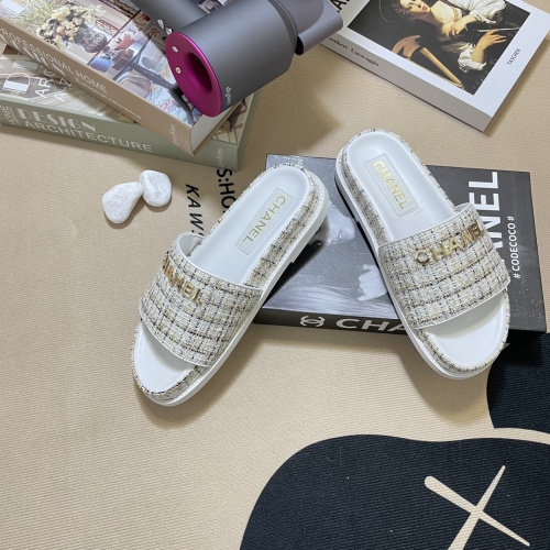 Cheap Chanel Slippers For Women #1216350 Replica Wholesale [$64.00 USD] [ITEM#1216350] on Replica Chanel Slippers