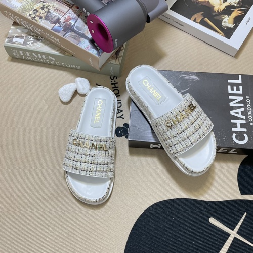 Cheap Chanel Slippers For Women #1216350 Replica Wholesale [$64.00 USD] [ITEM#1216350] on Replica Chanel Slippers