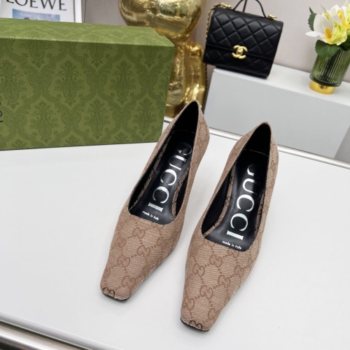 Cheap Gucci High-Heeled Shoes For Women #1216371 Replica Wholesale [$72.00 USD] [ITEM#1216371] on Replica Gucci High-Heeled Shoes