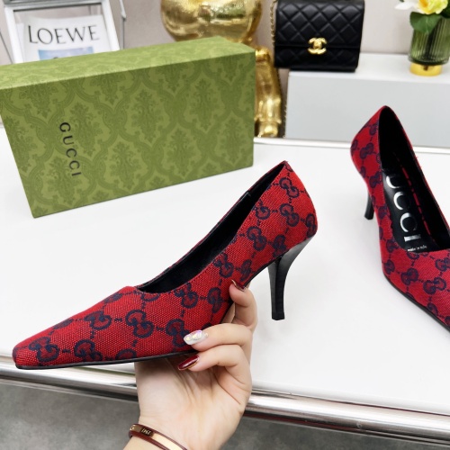 Cheap Gucci High-Heeled Shoes For Women #1216372 Replica Wholesale [$72.00 USD] [ITEM#1216372] on Replica Gucci High-Heeled Shoes