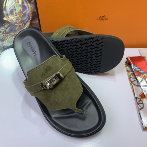 Cheap Hermes Slippers For Men #1216681 Replica Wholesale [$80.00 USD] [ITEM#1216681] on Replica Hermes Slippers