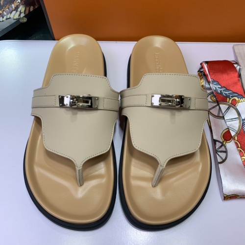 Cheap Hermes Slippers For Men #1216687 Replica Wholesale [$80.00 USD] [ITEM#1216687] on Replica Hermes Slippers