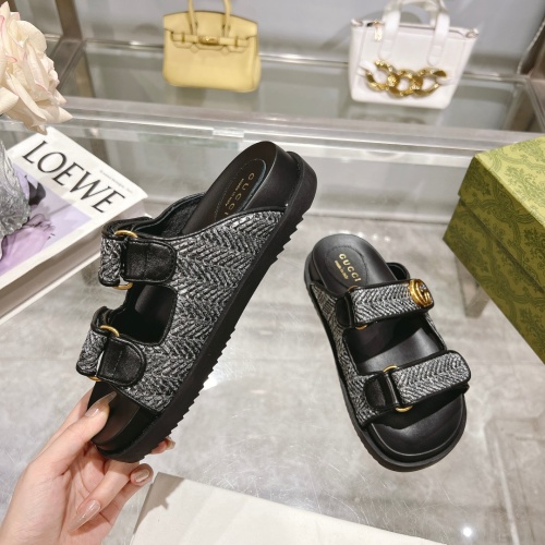 Cheap Gucci Slippers For Women #1216727 Replica Wholesale [$88.00 USD] [ITEM#1216727] on Replica Gucci Slippers