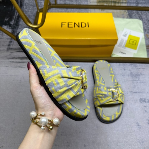 Cheap Fendi Slippers For Women #1216828 Replica Wholesale [$80.00 USD] [ITEM#1216828] on Replica Fendi Slippers