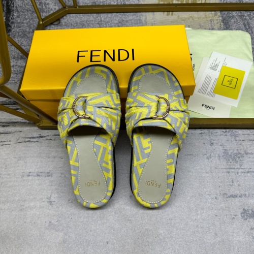 Cheap Fendi Slippers For Women #1216828 Replica Wholesale [$80.00 USD] [ITEM#1216828] on Replica Fendi Slippers