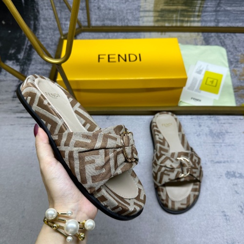 Cheap Fendi Slippers For Women #1216829 Replica Wholesale [$80.00 USD] [ITEM#1216829] on Replica Fendi Slippers