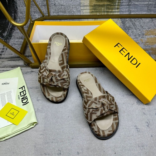 Cheap Fendi Slippers For Women #1216829 Replica Wholesale [$80.00 USD] [ITEM#1216829] on Replica Fendi Slippers