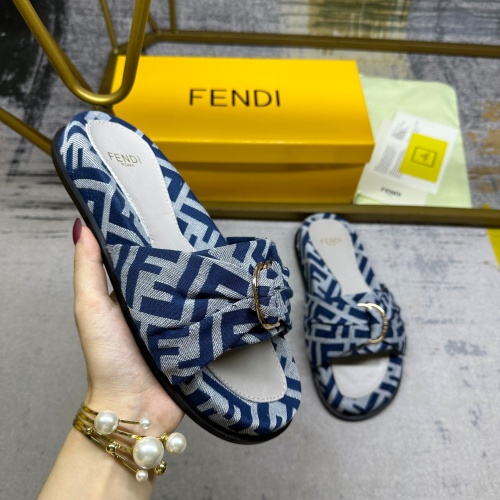 Cheap Fendi Slippers For Women #1216835 Replica Wholesale [$80.00 USD] [ITEM#1216835] on Replica Fendi Slippers