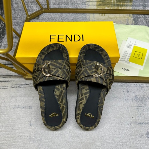 Cheap Fendi Slippers For Women #1216837 Replica Wholesale [$80.00 USD] [ITEM#1216837] on Replica Fendi Slippers