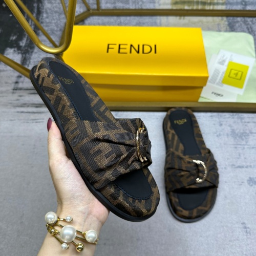 Cheap Fendi Slippers For Women #1216838 Replica Wholesale [$80.00 USD] [ITEM#1216838] on Replica Fendi Slippers