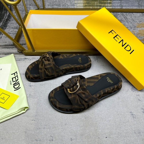 Cheap Fendi Slippers For Women #1216838 Replica Wholesale [$80.00 USD] [ITEM#1216838] on Replica Fendi Slippers