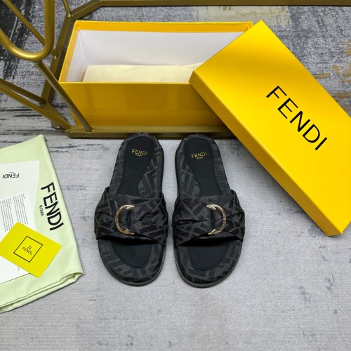 Cheap Fendi Slippers For Women #1216839 Replica Wholesale [$80.00 USD] [ITEM#1216839] on Replica Fendi Slippers