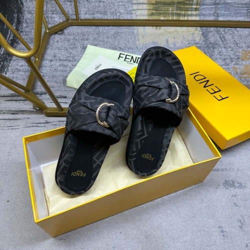 Cheap Fendi Slippers For Women #1216839 Replica Wholesale [$80.00 USD] [ITEM#1216839] on Replica Fendi Slippers