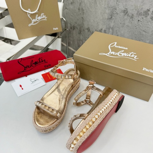 Cheap Christian Louboutin Sandal For Women #1216881 Replica Wholesale [$98.00 USD] [ITEM#1216881] on Replica Christian Louboutin Sandal