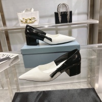 Cheap Prada High-heeled Shoes For Women #1210641 Replica Wholesale [$112.00 USD] [ITEM#1210641] on Replica Prada High-heeled Shoes