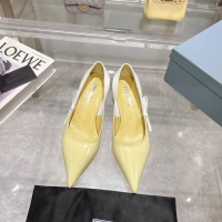 Cheap Prada High-heeled Shoes For Women #1210642 Replica Wholesale [$112.00 USD] [ITEM#1210642] on Replica Prada High-heeled Shoes