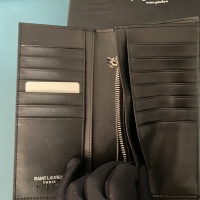 Cheap Yves Saint Laurent YSL Man Wallets In Silver #1211783 Replica Wholesale [$45.00 USD] [ITEM#1211783] on Replica Yves Saint Laurent YSL AAA Man Wallets