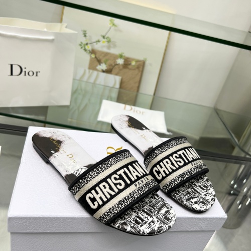 Cheap Christian Dior Slippers For Women #1216984 Replica Wholesale [$72.00 USD] [ITEM#1216984] on Replica Christian Dior Slippers