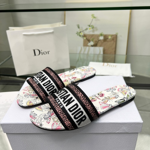 Cheap Christian Dior Slippers For Women #1216985 Replica Wholesale [$72.00 USD] [ITEM#1216985] on Replica Christian Dior Slippers