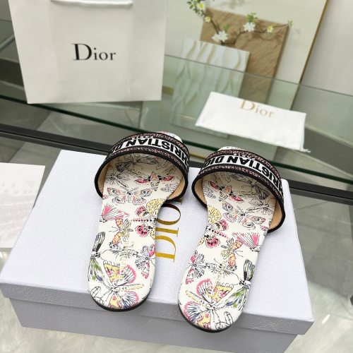 Cheap Christian Dior Slippers For Women #1216985 Replica Wholesale [$72.00 USD] [ITEM#1216985] on Replica Christian Dior Slippers