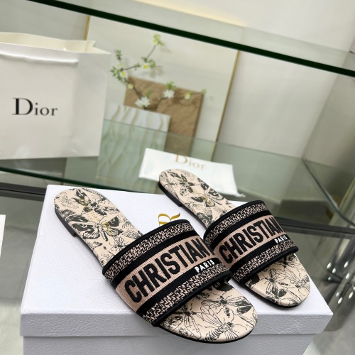 Cheap Christian Dior Slippers For Women #1216986 Replica Wholesale [$72.00 USD] [ITEM#1216986] on Replica Christian Dior Slippers