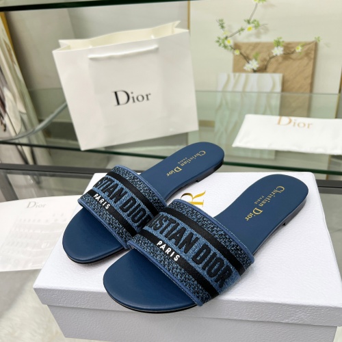 Cheap Christian Dior Slippers For Women #1216987 Replica Wholesale [$72.00 USD] [ITEM#1216987] on Replica Christian Dior Slippers