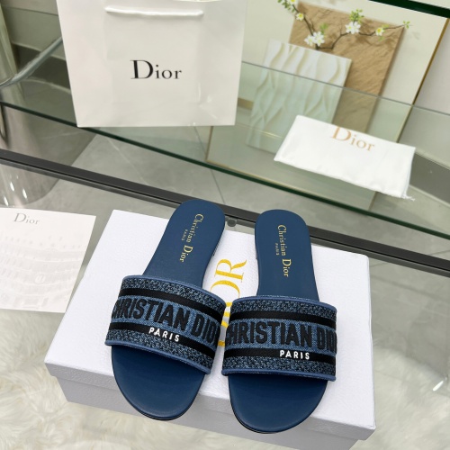 Cheap Christian Dior Slippers For Women #1216987 Replica Wholesale [$72.00 USD] [ITEM#1216987] on Replica Christian Dior Slippers