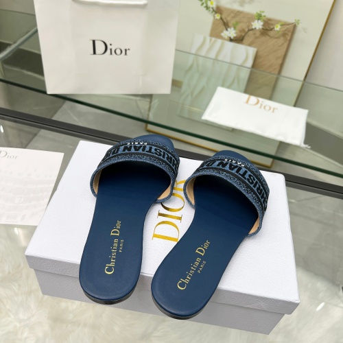 Cheap Christian Dior Slippers For Women #1216987 Replica Wholesale [$72.00 USD] [ITEM#1216987] on Replica Christian Dior Slippers