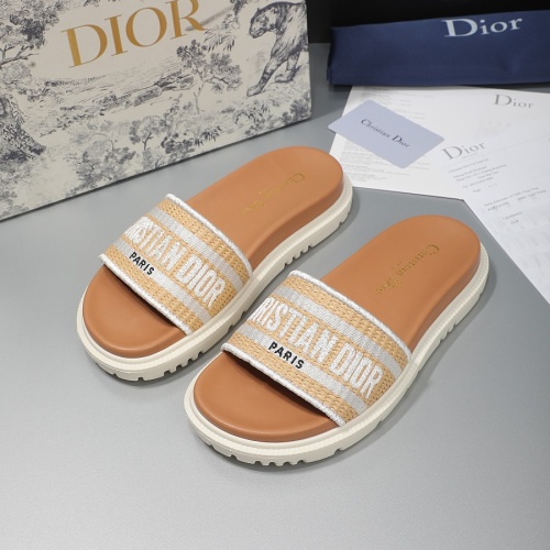 Cheap Christian Dior Slippers For Women #1216991 Replica Wholesale [$68.00 USD] [ITEM#1216991] on Replica Christian Dior Slippers