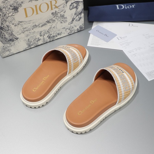 Cheap Christian Dior Slippers For Women #1216991 Replica Wholesale [$68.00 USD] [ITEM#1216991] on Replica Christian Dior Slippers