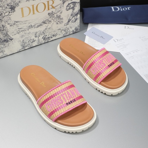 Cheap Christian Dior Slippers For Women #1216992 Replica Wholesale [$68.00 USD] [ITEM#1216992] on Replica Christian Dior Slippers