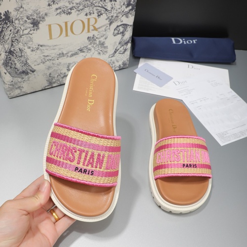 Cheap Christian Dior Slippers For Women #1216992 Replica Wholesale [$68.00 USD] [ITEM#1216992] on Replica Christian Dior Slippers