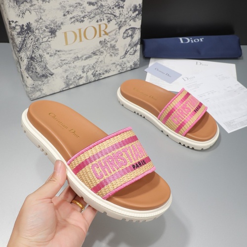 Cheap Christian Dior Slippers For Women #1216992 Replica Wholesale [$68.00 USD] [ITEM#1216992] on Replica Christian Dior Slippers