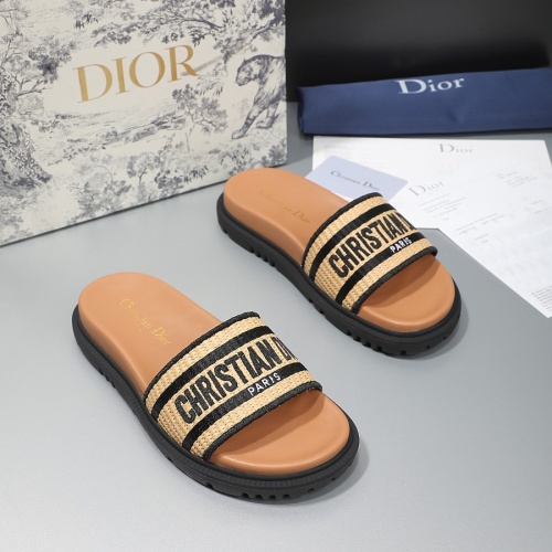 Cheap Christian Dior Slippers For Women #1216997 Replica Wholesale [$68.00 USD] [ITEM#1216997] on Replica Christian Dior Slippers