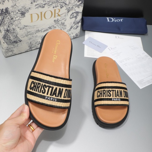 Cheap Christian Dior Slippers For Women #1216997 Replica Wholesale [$68.00 USD] [ITEM#1216997] on Replica Christian Dior Slippers