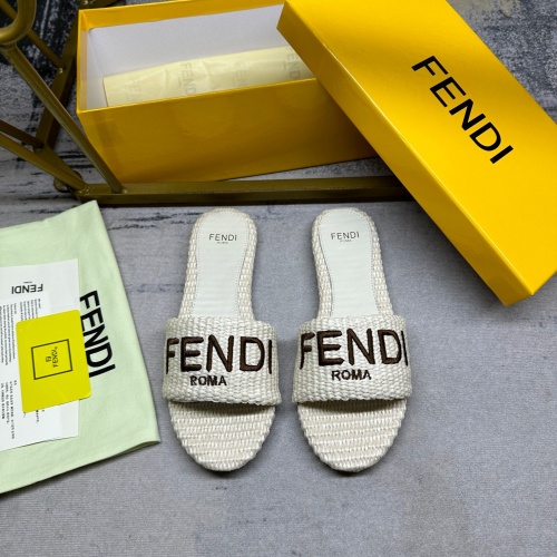 Cheap Fendi Slippers For Women #1217042 Replica Wholesale [$85.00 USD] [ITEM#1217042] on Replica Fendi Slippers