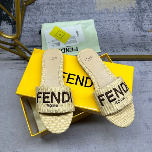 Cheap Fendi Slippers For Women #1217043 Replica Wholesale [$85.00 USD] [ITEM#1217043] on Replica Fendi Slippers