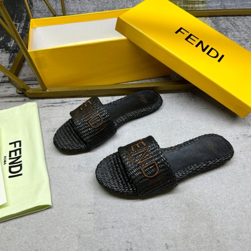 Cheap Fendi Slippers For Women #1217044 Replica Wholesale [$85.00 USD] [ITEM#1217044] on Replica Fendi Slippers